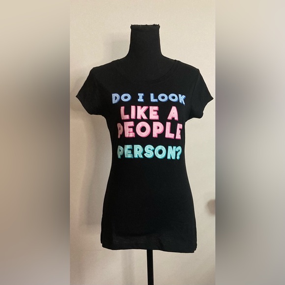 2/$15 Wound up- Black T-Shirt‎ Do I Look Like A People Person Graphic size s - Picture 1 of 5